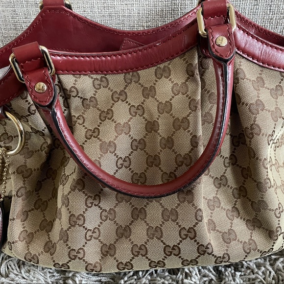 Large Gucci monogram bag - Picture 3 of 5